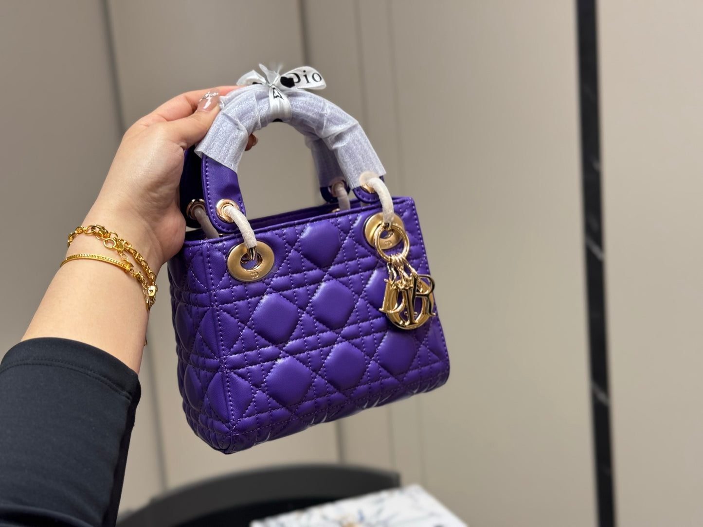 Small Lady D princess bag purple
