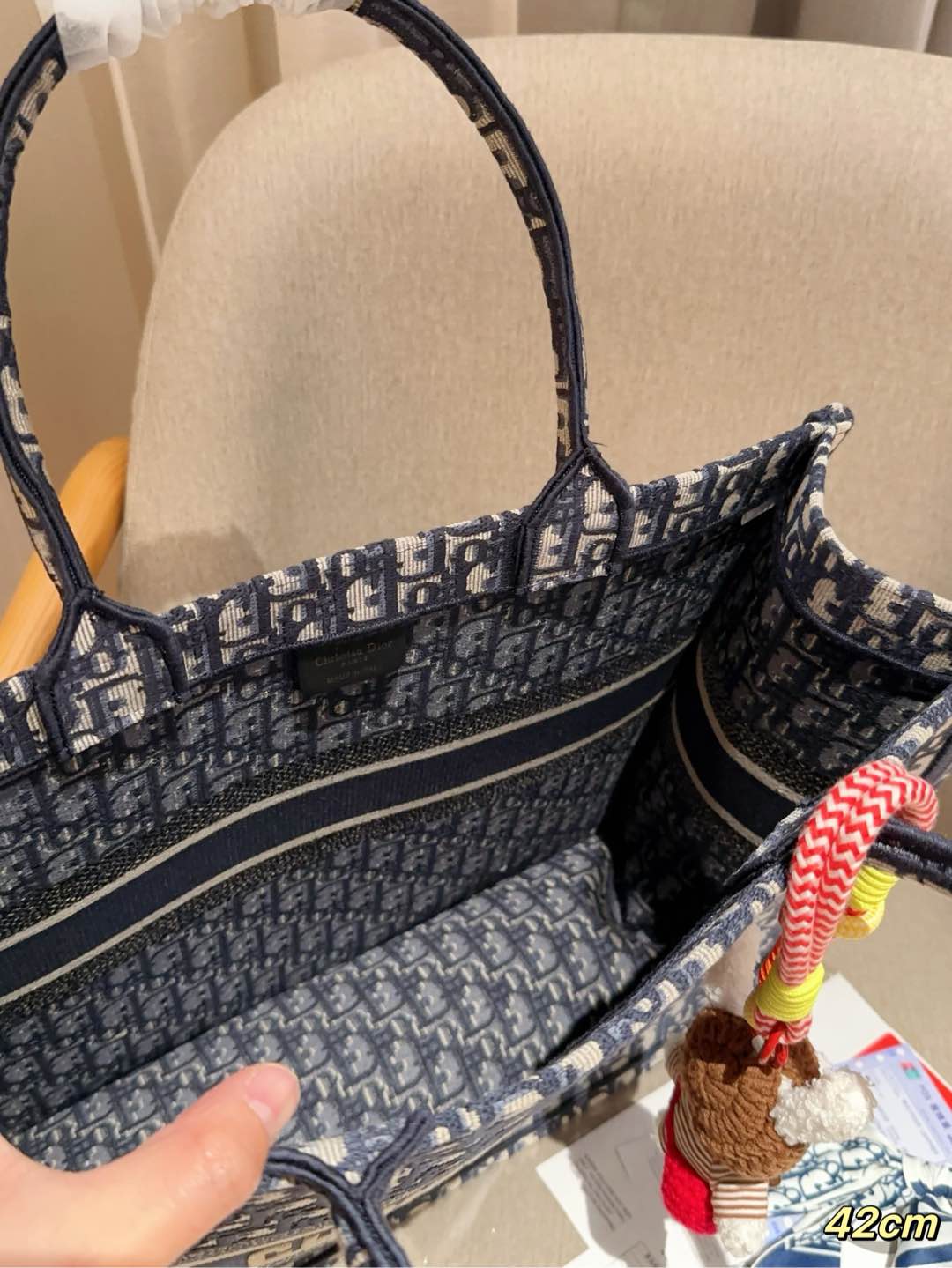 CHRISTIAN DIOR blu navy Borsa TOTE