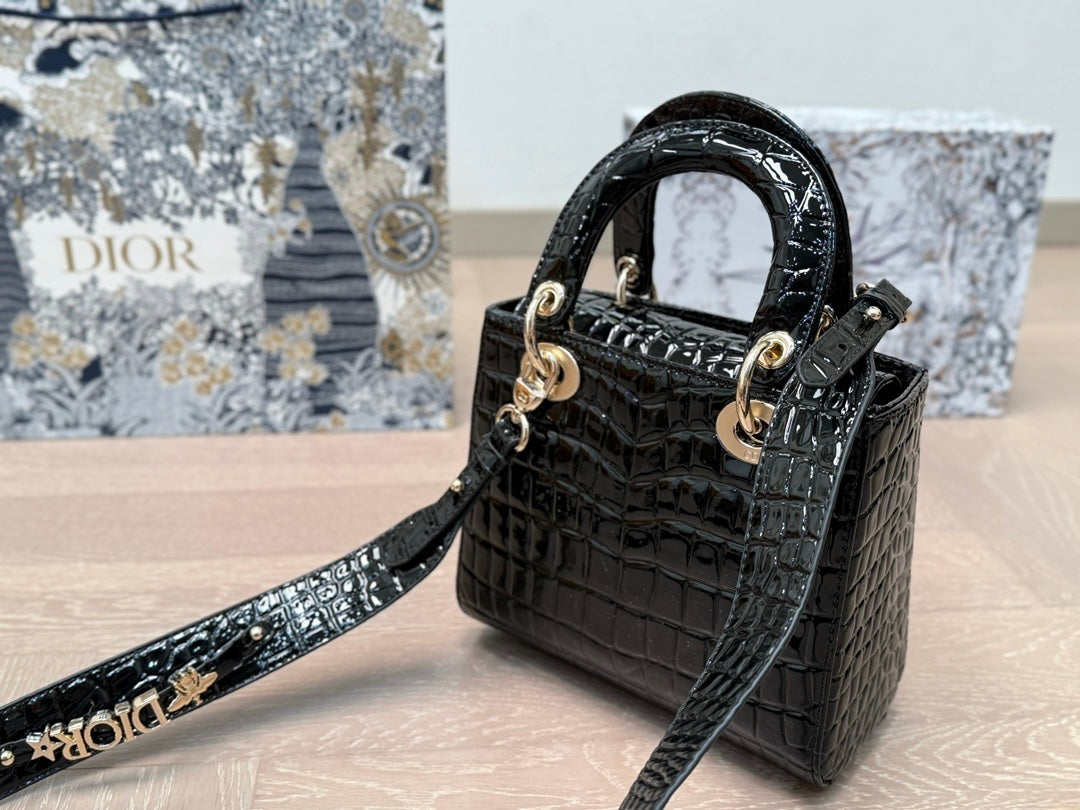 Vintage Dior Lady alligator bag