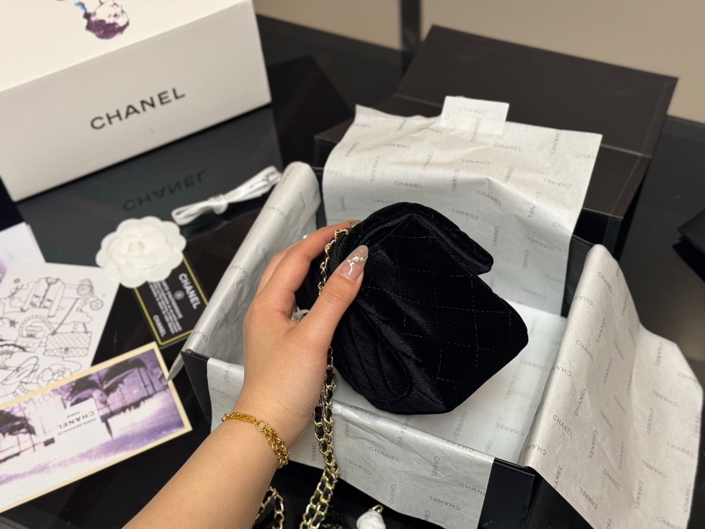 chanel woman handbag bag