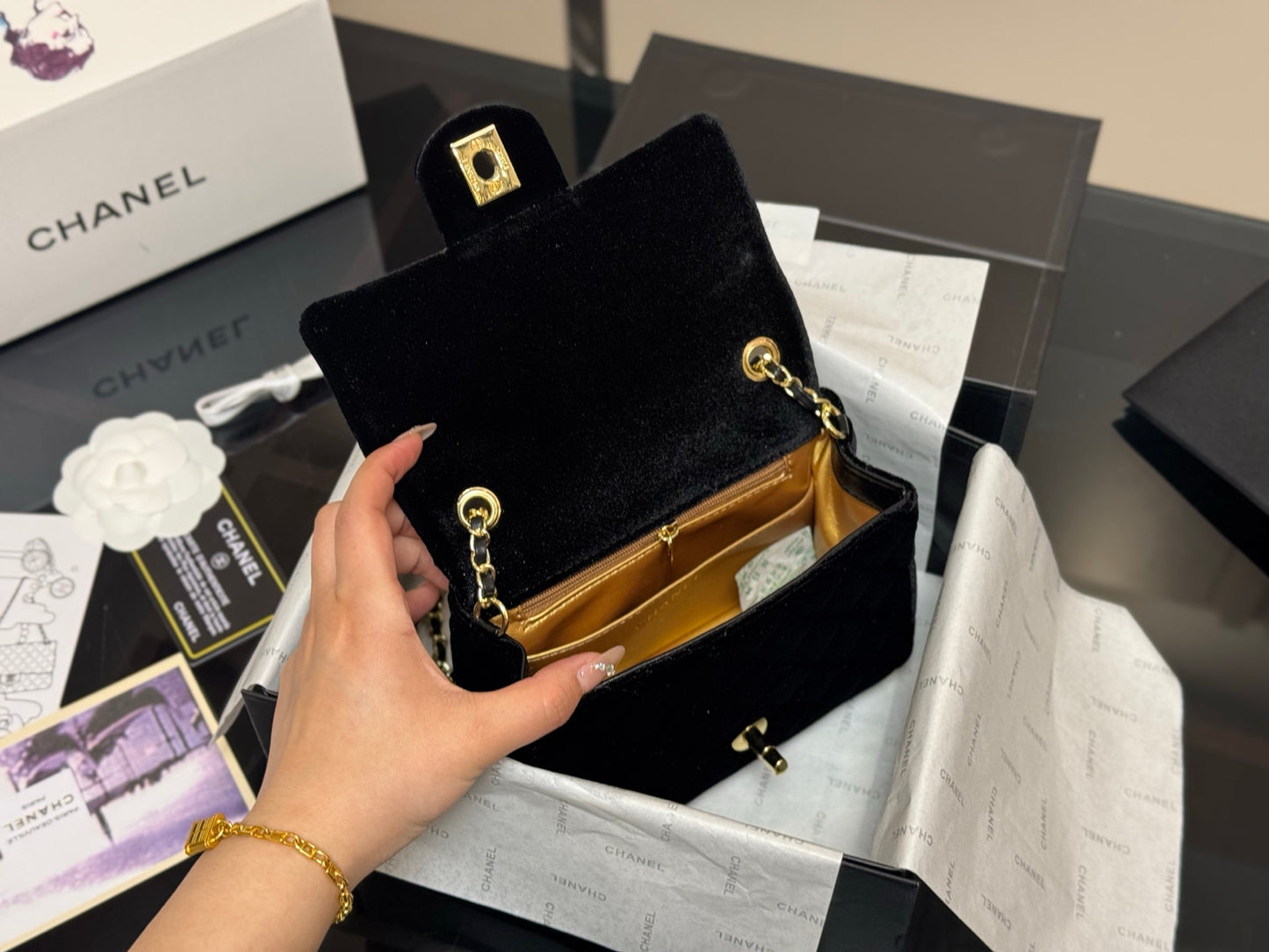 chanel woman handbag bag
