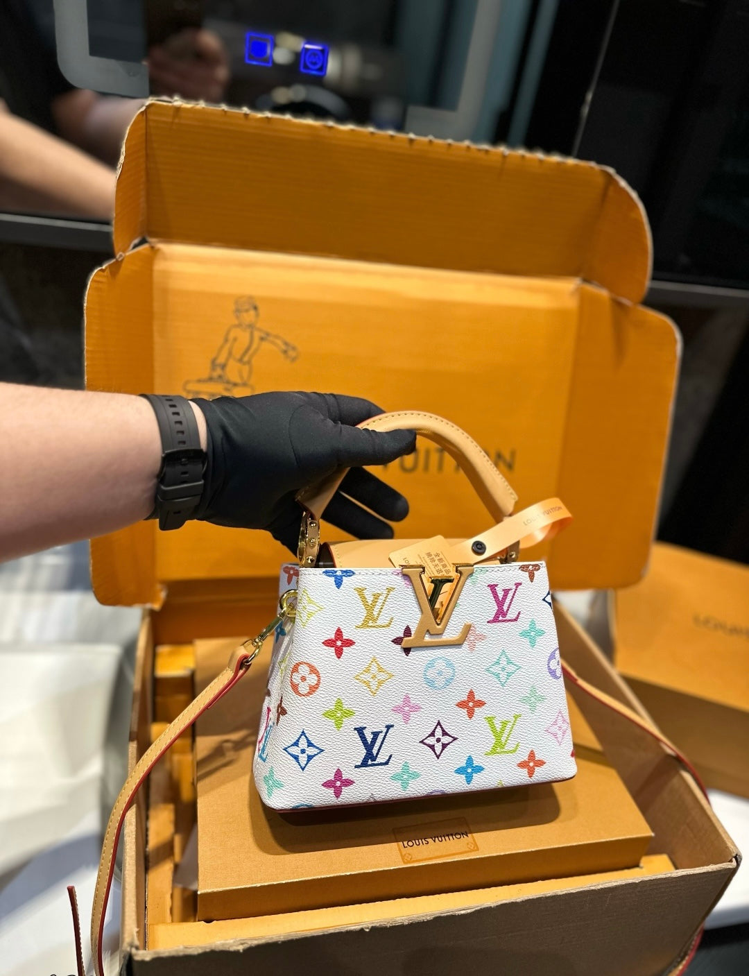 LV x TM capucines mini bag