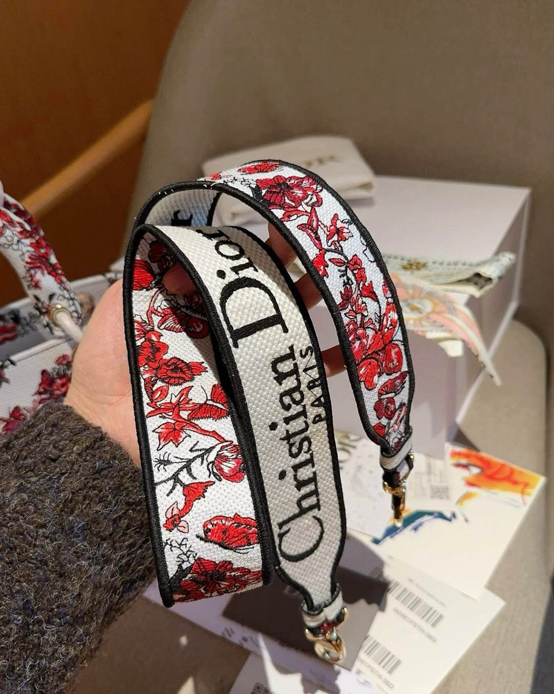 Dior D-lite medium heart bag