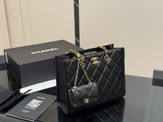 Chanel maxi calfskin clutch bag 