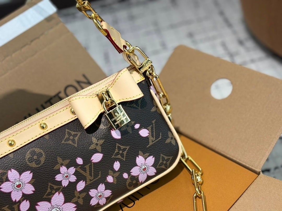 LV x TM pochette monogram Murakami