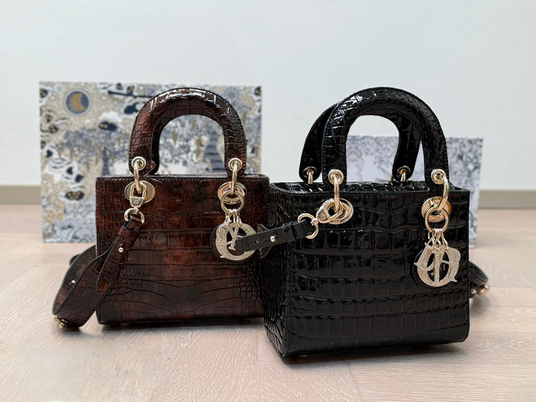 Vintage Dior Lady alligator bag