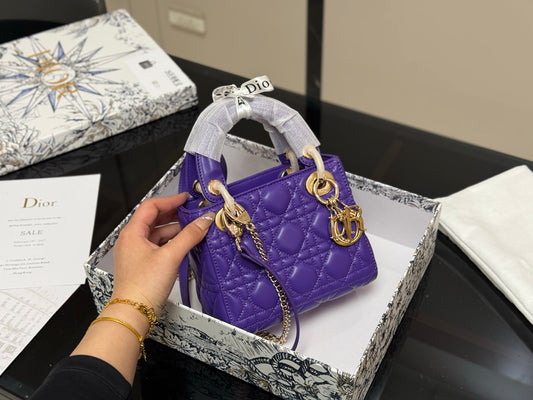 Small Lady D princess bag purple