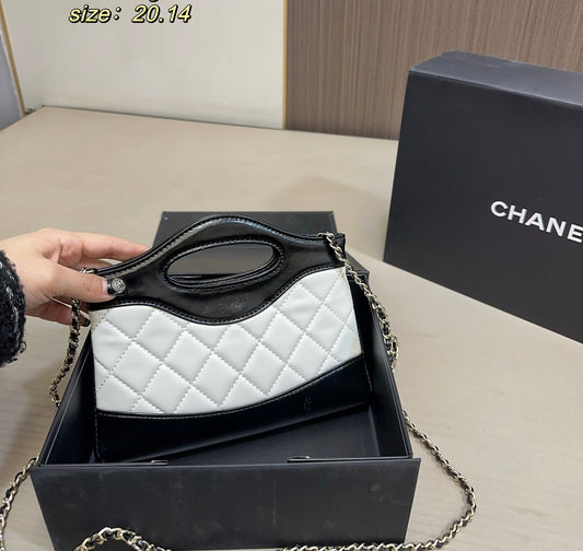 Chanel Leather crossbody mini tote bag