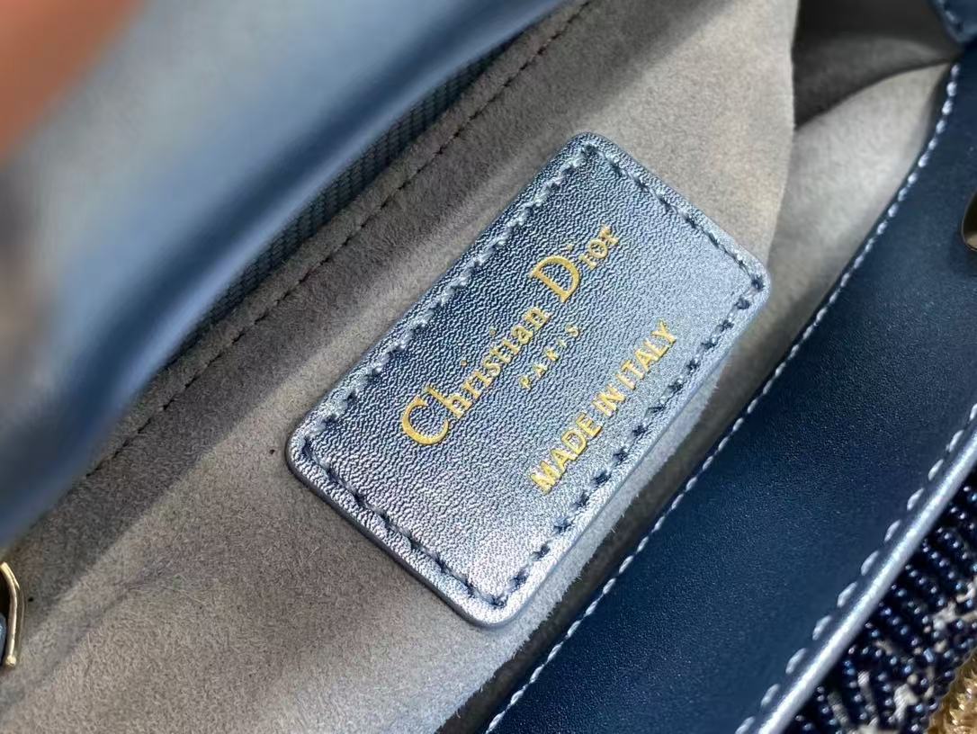 Lady Dior Metallica calfskin satin celestial bead embroidery limited edition