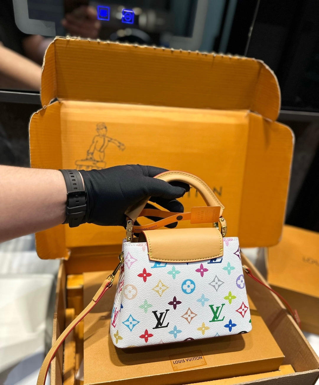 LV x TM capucines mini bag