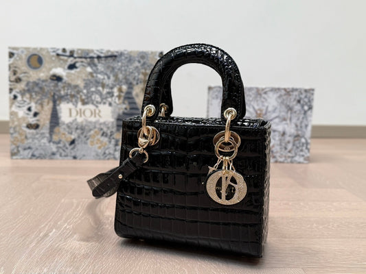 Vintage Dior Lady alligator bag