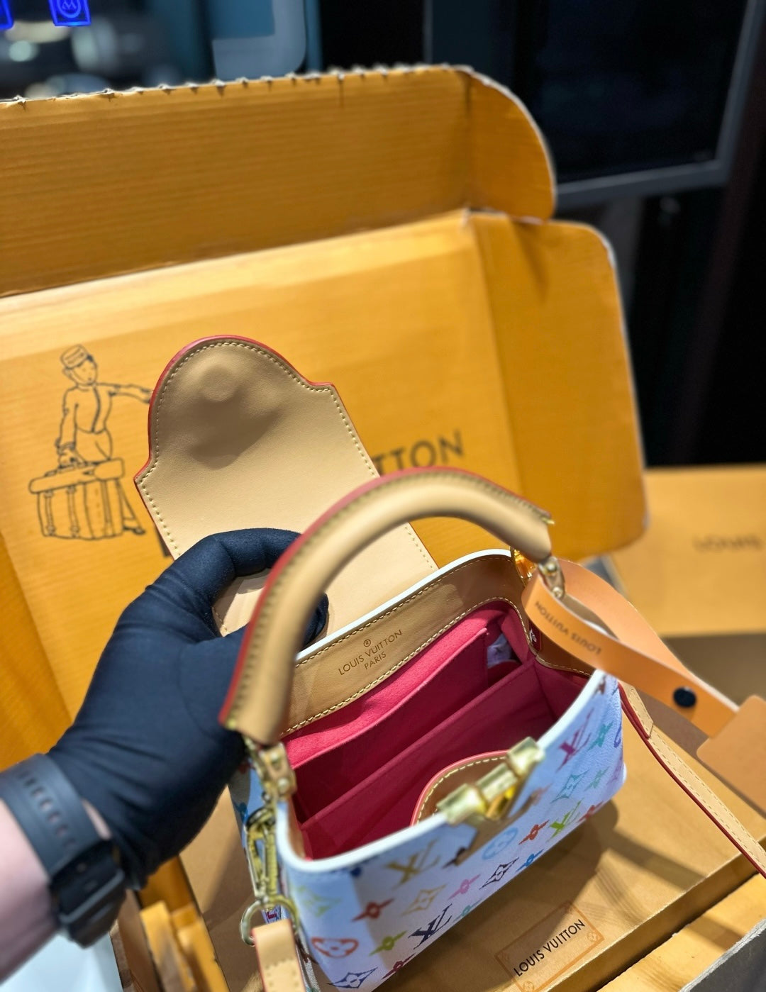 LV x TM capucines mini bag