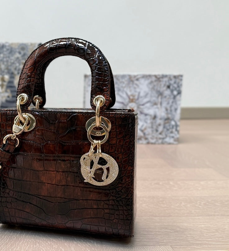 Vintage Dior Lady alligator bag