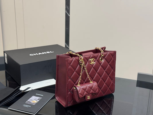 Chanel maxi calfskin clutch bag 