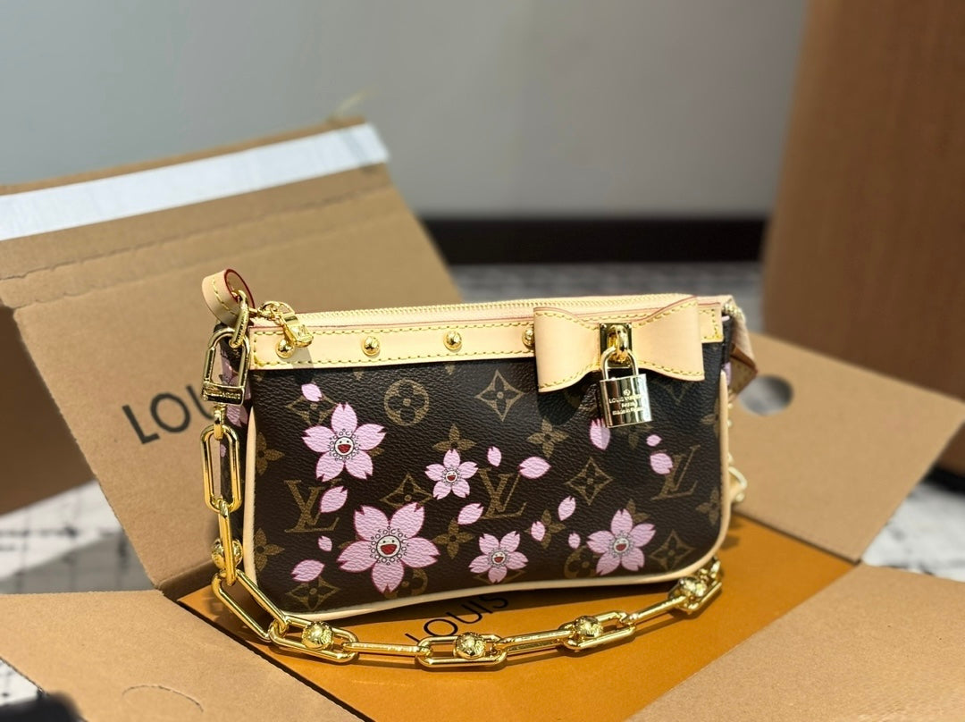 LV x TM pochette monogram Murakami