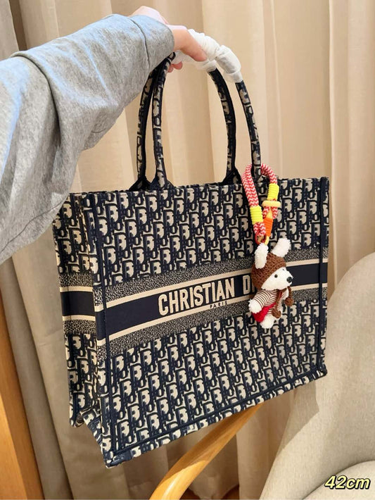 CHRISTIAN DIOR blu navy Borsa TOTE